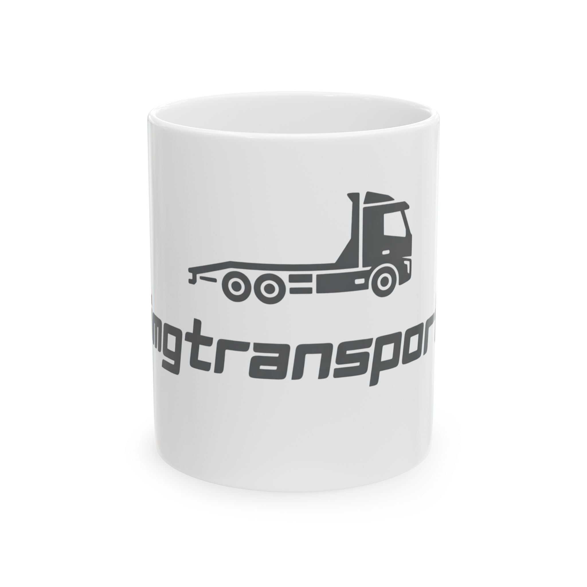 Flatbed Truck Ceramic Mug — Transport Enthusiast Coffee Cup (11oz & 15oz)